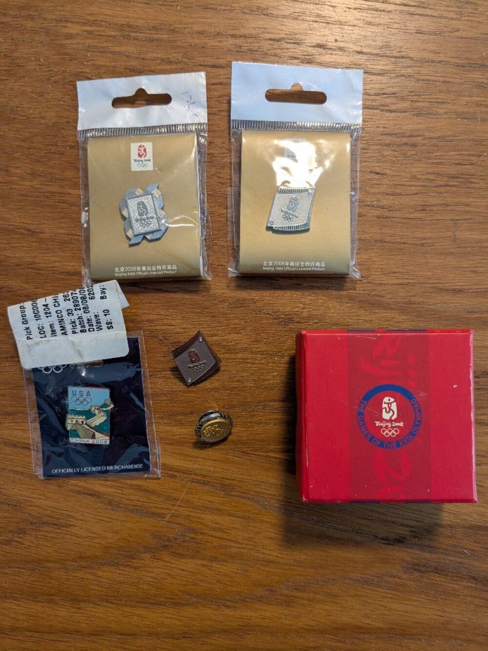 Beijing 2008 Summer Olympic Games Officially Licensed Merchandise Lapel Pins